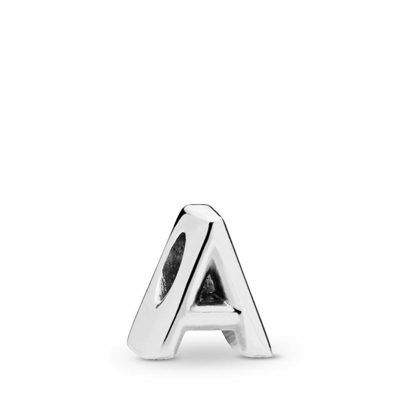 Pandora Letter A Charm - Sterling Silver - Canada | JS8633VC